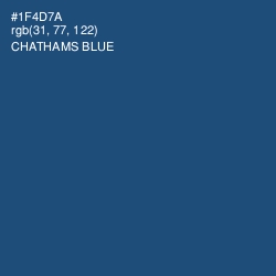 #1F4D7A - Chathams Blue Color Image
